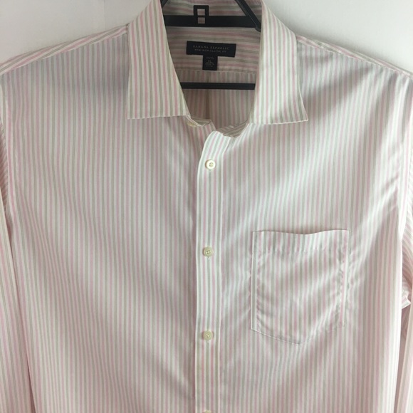 Banana Republic Non Iron Classic Fit Shirt Sz XL - Picture 3 of 7